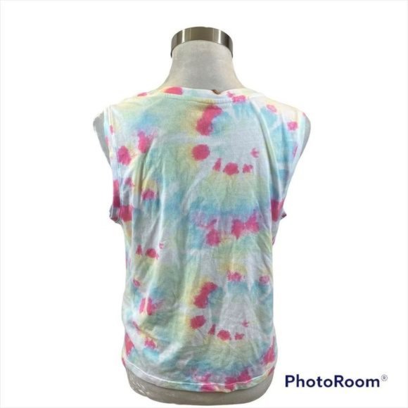 New with Tags Rae Dunn “Be Kind” Tie Dyed Muscle Shirt Size Medium - Picture 5 of 8